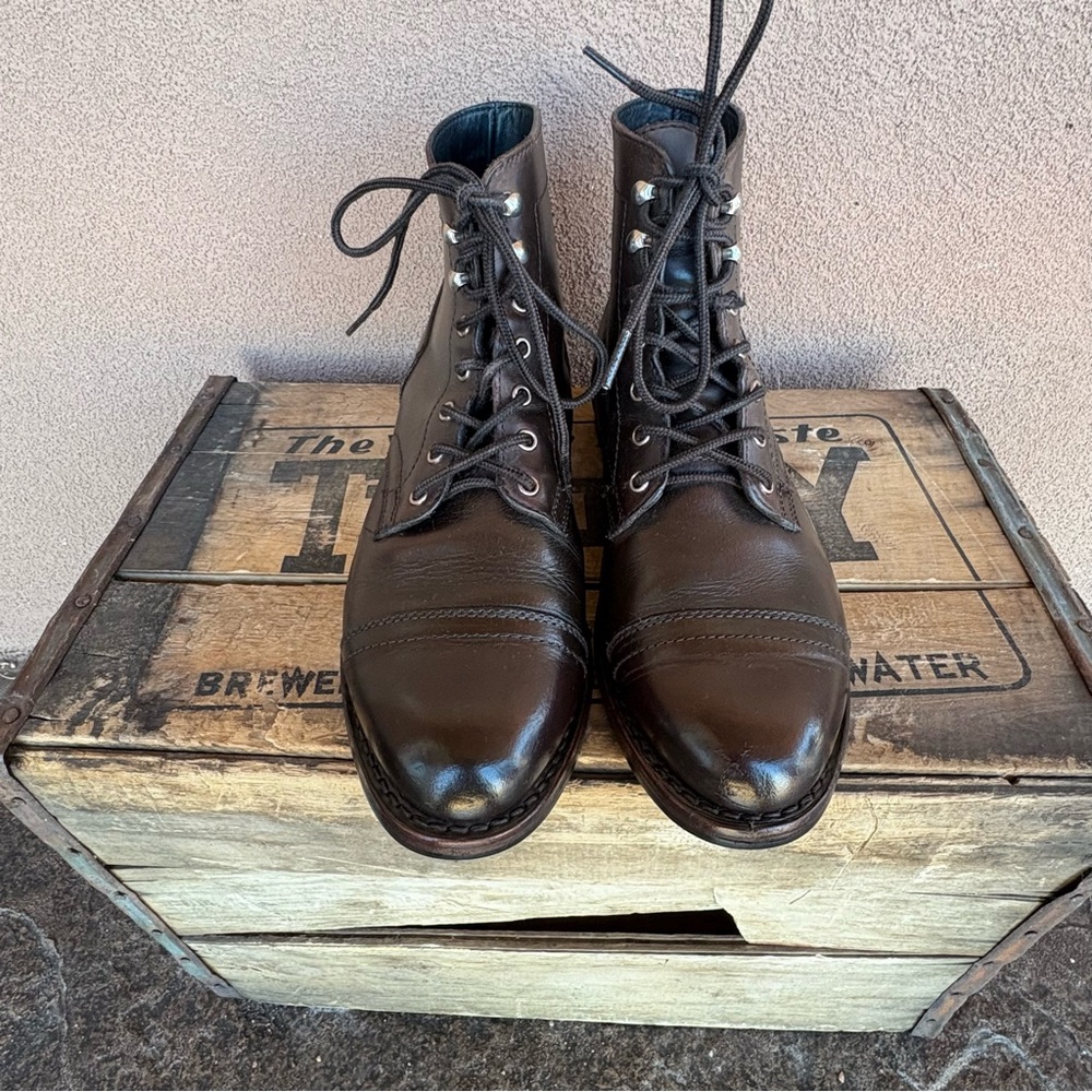 Thursday Boot Company Brown Leather Women’s Captain Boot - Picture 5 of 14